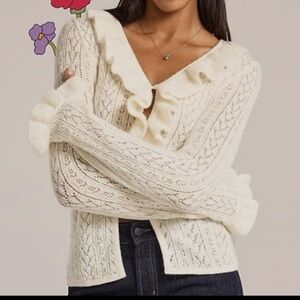 NWT Old Navy x Anna Sui Ruffle Cardigan
Sweater Size XS